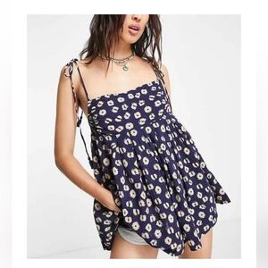 Free People Molly Tunic Top in Indigo